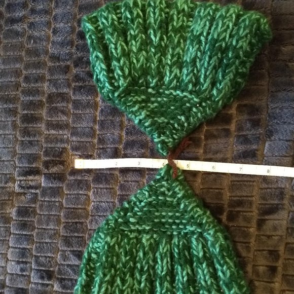 3/$25 vintage 90s NWT hand knit chunky boot slip on slippers - Picture 4 of 5